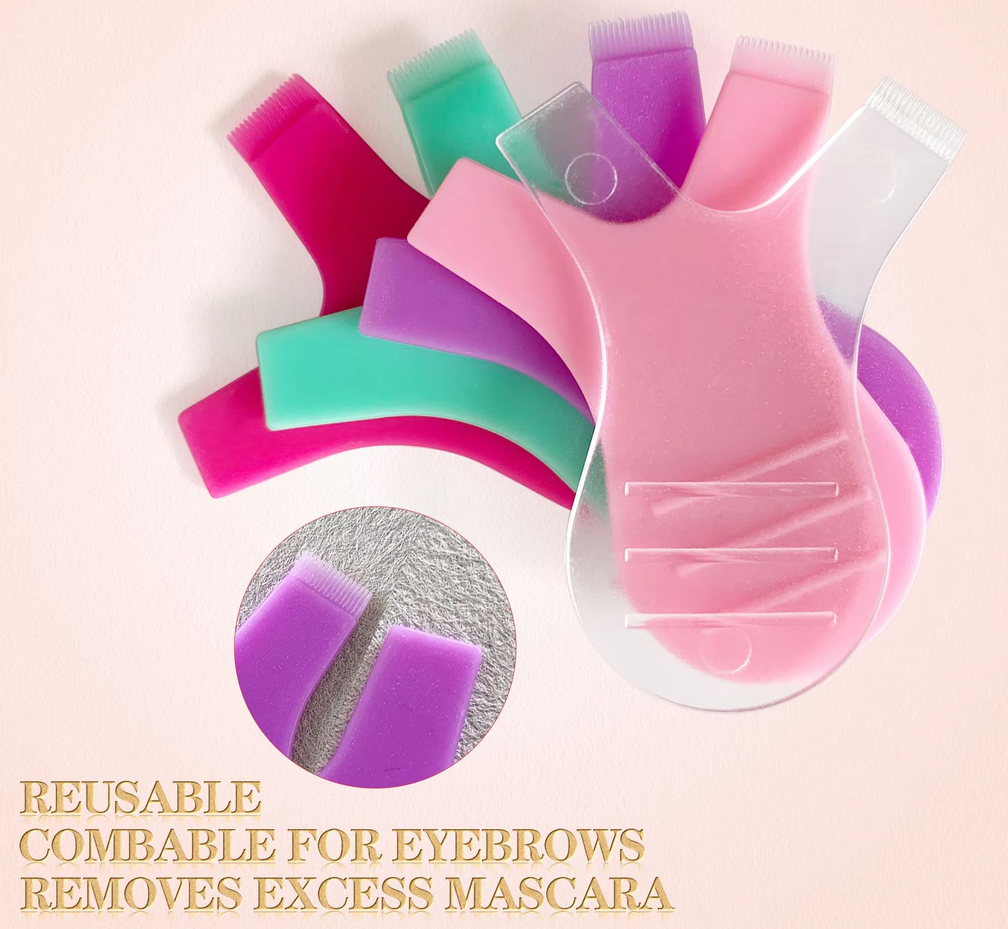 Eyelash Extension Cleaning - 50 szt. Szczoteczek do makijażu rzęs,