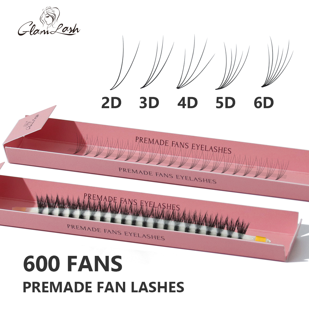 Eyelash Extension Mega Volume - GLAMLASH Gotowe Kępki Rzęs Objętościowych do