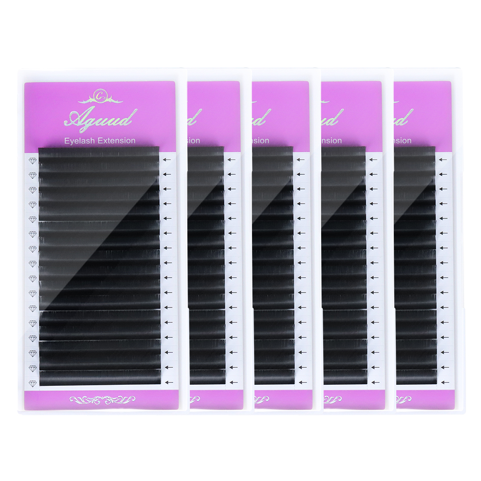 Eyelash Extension Mega Volume - AGUUD 5 tacki/partia NOWE Super Matowe