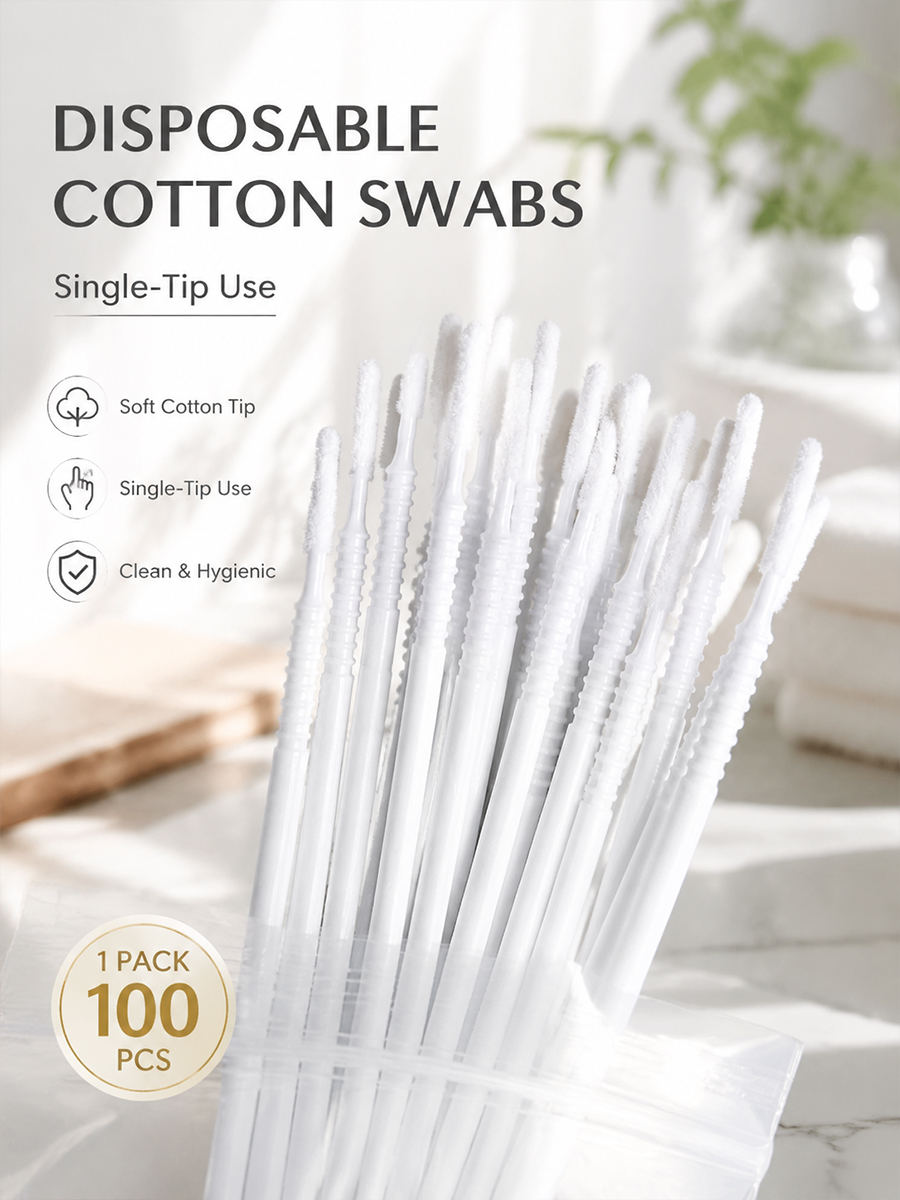 Jednorazowe długie waciki kosm – Eyelash Extension Cleaning recenzja i cena