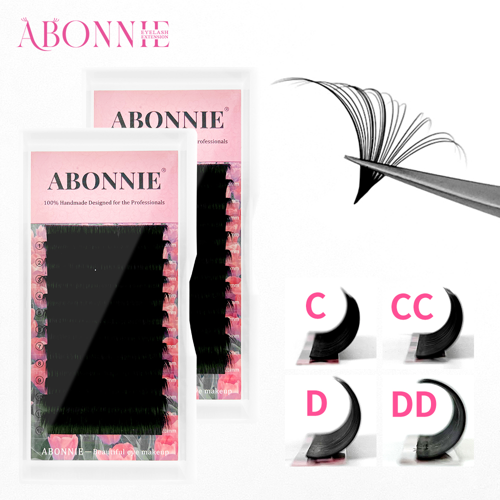 ABONNIE Matte Black Easy Fan L – Eyelash Extension Mega Volume recenzja i cena